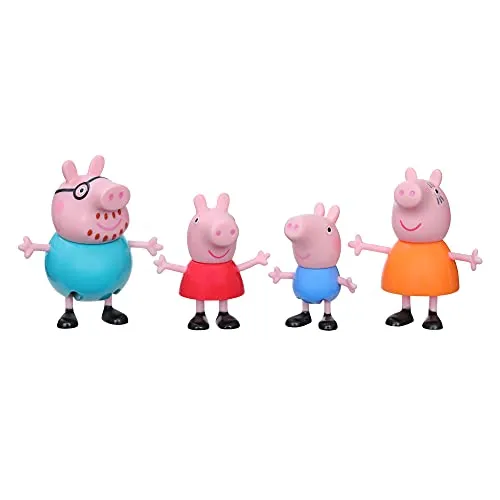 Familie Wutz - Peppa Wutz Figuren Set mit Mama, Papa und Schorsch, ideal für kreative Abenteuer und Nachstellungen beliebter Szenen