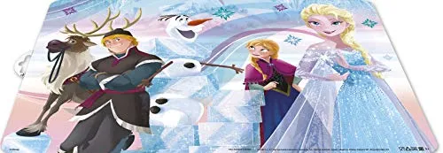 p:os 25181299 - Frozen Die Eiskönigin - Tischset mit beliebtem Disney Frozen Motiv, Platzset aus Kunststoff für Jungen und Mädchen, ca. 42 x 29 cm groß, BPA-frei, sortiert