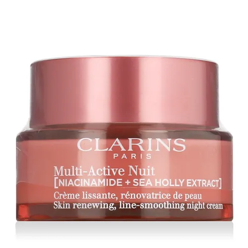 Clarins Multi-Active Night Cream Dry Skin 50 ml - Nachtpflege für trockene Haut, regeneriert und vitalisiert während des Schlafs, spendet intensive Feuchtigkeit und bekämpft Zeichen der Hautalterung.