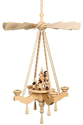 Volkskunstwerkstatt Unger Deckenpyramide in beige von Volkskunstwerkstatt Unger