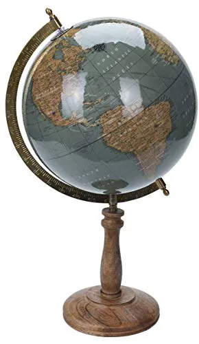 made2trade Globus im Retro Design - Blau - 28cm
