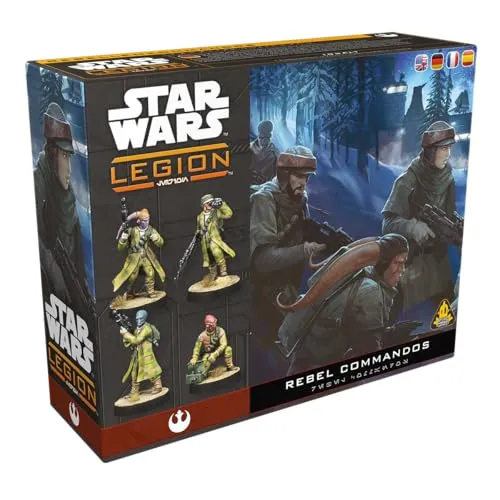 Atomic Mass Games Spielfigur Star Wars: Legion Rebel Commandos - Erweiterung für Star Wars™: Legion mit 7 unbemalten Miniaturen der Rebellenkommandos, ideal für strategische Guerillakämpfe im Spiel.