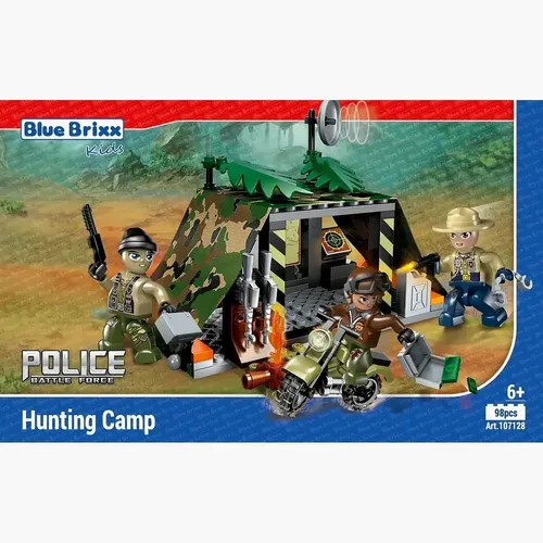 BlueBrixx 107128 Jäger-Camp | Klemmbausteine Set Neu OVP