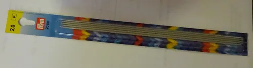 Strumpfstricknadeln Stärke 2 Länge 20 cm INOX 191486