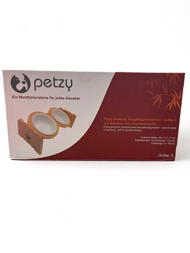 Premium Hundenapf Keramik - Höhenverstellbarer Katzennapf - 2er Set aus braunen Keramiknäpfen, höhenverstellbar für optimalen Komfort und Gesundheit Ihrer Haustiere.