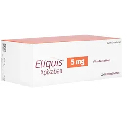 Produktbild Eliquis 5 mg Filmtabletten 200 St