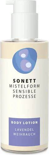 Sonett Mistelform Bodylotion Lavendel Weihrauch 145 ml - Körperlotion in höchster Bio-Qualität, aktiviert mit Mistelextrakt, für ein harmonisierendes Hautgefühl und schnelle Absorption.