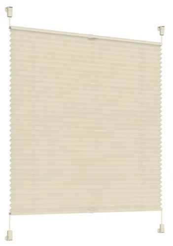 Plissee creme 85cm x 200cm Klemmfix Wabenplissee Faltrollo Plisseerollo Plisee
