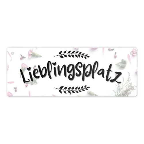 Lieblingsplatz Metallschild L in 10,5x28cm