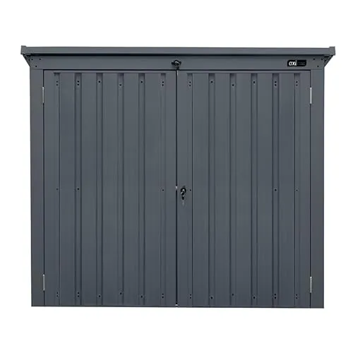 AXI Oscar Mülltonnenbox aus Metall in Anthrazit von Axi