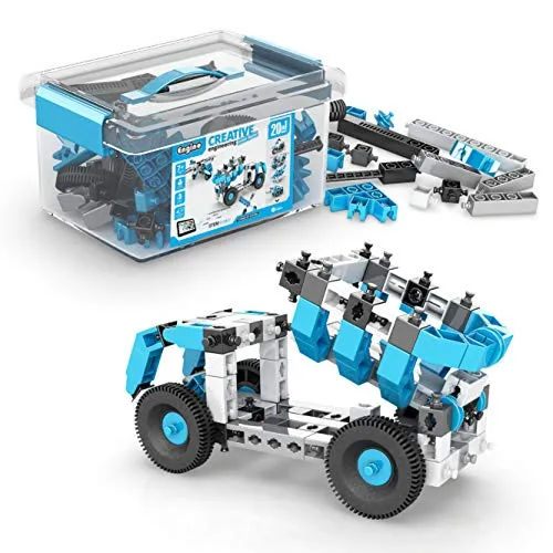 Engino Creative Engineering STEM Toys, 20 Multi Model Set, Building Toys for Kids 7+, Engineering Kit for Erfinder, STEM Projects, Creative & Fun Play, Gift for Boys & Girls