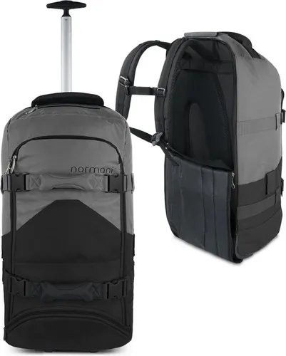 normani Reisetasche mit Rollen und Rucksackfunktion – 90L Trolley - Ideal für Abenteuer und geplante Reisen: Mit cleverer Fächeraufteilung und wandelbarer Trageweise als Trolley oder Rucksack, ist diese Tasche der perfekte Begleiter für jedes Abenteuer.