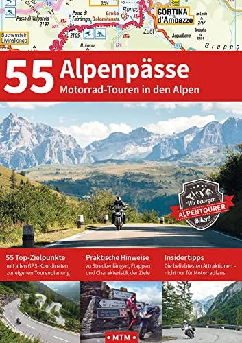 Produktbild ALPENPÄSSE: 55 Motorradtouren in den Alpen
