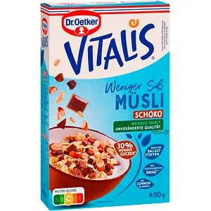 Dr. Oetker VITALIS Schoko weniger süß Müsli 450,0 g, 1 St. von Dr. Oetker