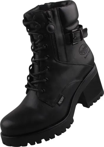 Dockers by Gerli Damen Combat Boots - warme, gefütterte Stiefeletten für den Übergang - Wanderschuhe mit warmem Innenfutter, ideal für kalte Tage und vielseitig kombinierbar.