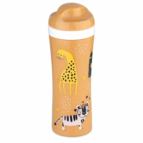 Koziol Trinkflasche Oase Zoo, Wasserflasche, Kunststoff, Nature Wood, 425 ml