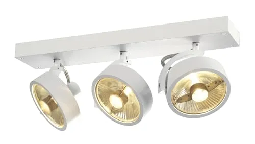 SLV Deckenstrahler Kalu, 3-flammig, dreh- und schwenkbar - Lampen - Flexibler Deckenstrahler mit 3 GU10-Fassungen, ideal für individuelle LED-Bestückung und vielseitige Einsatzmöglichkeiten in jedem Raum.