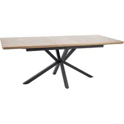 Design Esstisch GL-111 ausziehbar Tisch Esszimmer Echtholzfurnier - Naturbelassen
