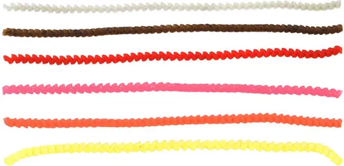 Trout Master 6mm Spring Worm 25cm - Forellenköder, Farbe:Pearl White