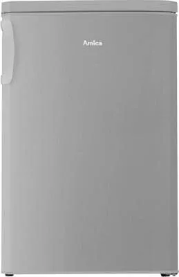Amica KS361112-1E Standkühlschrank - Kühlschrank mit Gefrierfach, 108L Volumen, automatischer Abtauung und edelstahl-look, ideal für kleine Küchen und effiziente Nutzung.