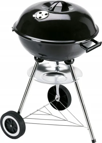 LANDMANN Holzkohlegrill Kugelgrill - Ideal für BBQ-Fans - Grills, robuster Holzkohle-Kugelgrill mit Deckel für perfektes Grillvergnügen im Freien, leicht zu transportieren und ideal für gesellige Abende.