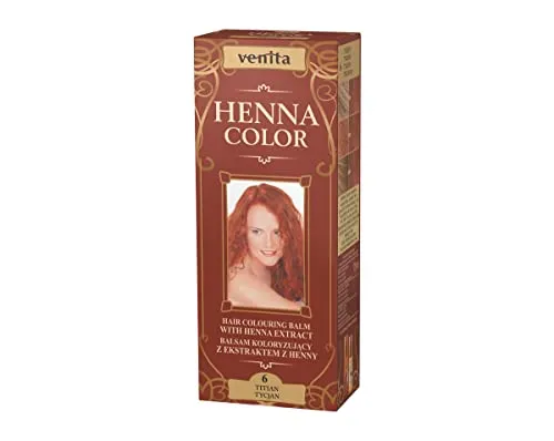 Venita Henna Color Haarfärbemittel, 6 Titian, 75 ml