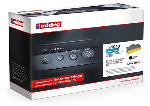 edding Toner 18-1043 für Brother TN-3230 schwarz - Hochwertiger kompatibler Toner für Laser-Drucker, bietet brillante Druckergebnisse und hohe Seitenergiebigkeit. Ideal für Texte und Bilder zu einem attraktiven Preis.