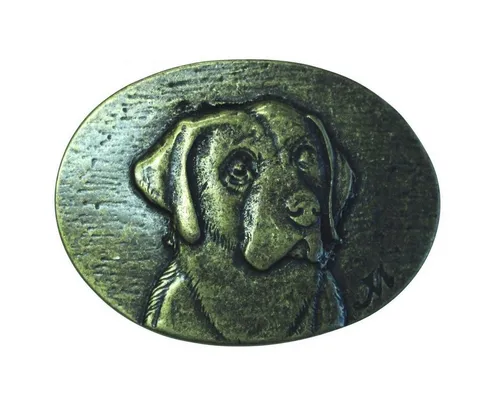 BELTINGER Gürtelschnalle Labrador 4,0 cm in gold von BELTINGER