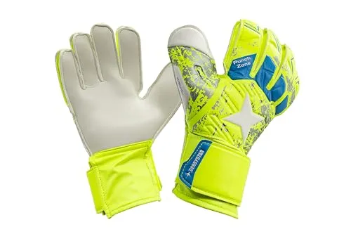 Derbystar Torwarthandschuhe für Kinder in 3 verschiedenen Größen, klassischer Schnitt, Haftschaum auf der Innenseite, Handrücken mit Aufpralldämpfung, Klettverschluss (2)