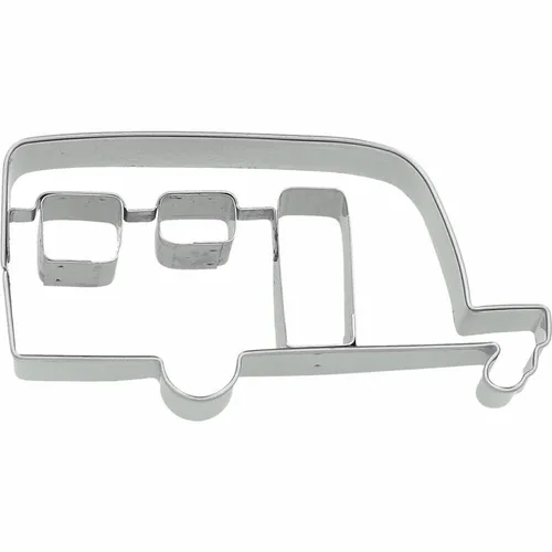 Birkmann Ausstechform Wohnwagen Innenprägung Ausstecher Plätzchen Edelstahl 9 cm