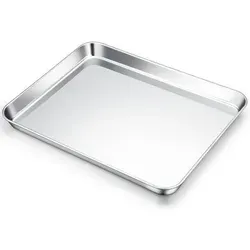 Backblech Rechteckig Edelstahl Backform Silber 31,4x24,6x2,5cm - Entdecke das rechteckige Edelstahl-Backblech in Silber (31,4x24,6x2,5cm) für vielseitige Anwendungen. Ideal zum Backen von Brot, Keksen und mehr – robust, leicht zu reinigen und langlebig für beste Backergebnisse.