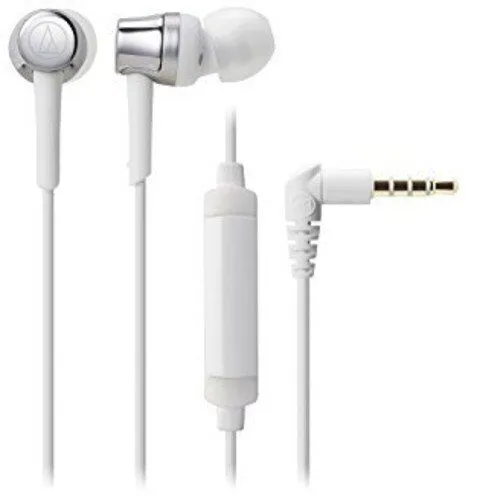 Audio-Technica ATH-CKR30iSSV Portabler In-Ear-Kopfhörer Mikrofon weiss