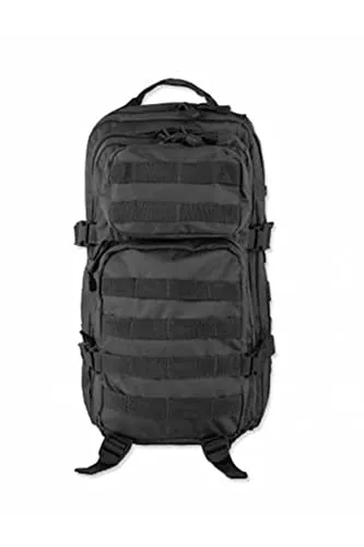 Mil-Tec US Assault Pack Tagesrucksack (20L) • Taktischer Rucksack mit MOLLE-System • Schwarz, S