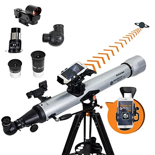 Celestron Telescoop StarSense Explorer LT 80AZ - Teleskop mit 100 € gratis Geschenkbox, ideal für Sternenbeobachtungen und Einsteiger