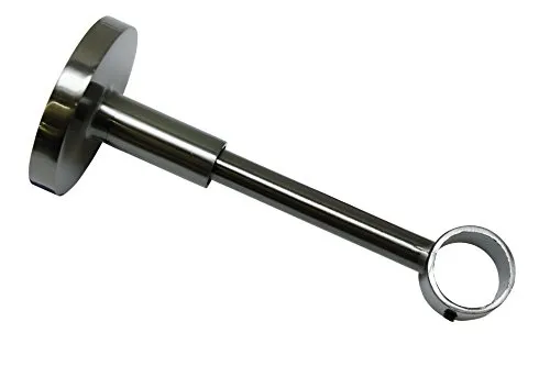 Gardinia 10011149 Traeger für Gardinenstangen 1-läufig geschlossen, Serie Chicago, Durchmesser 20 mm, Titan