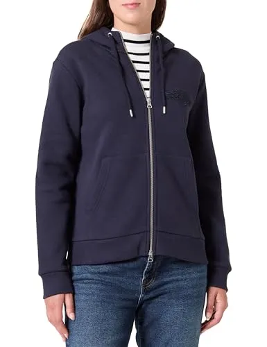 GANT REG TONAL SHIELD ZIP HOODIE Damen Kapuzensweatjacke von GANT