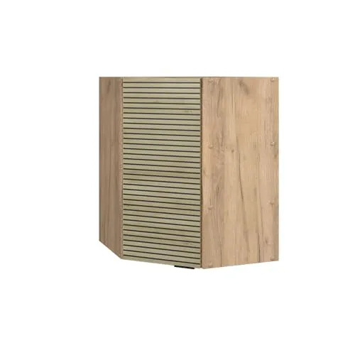 Vicco Eckhängeschrank Fame-Line Eiche gefräst 57 cm in braun von Vicco