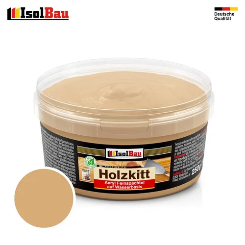 Holzkitt Spachtelmasse Holzspachtelmasse Innen Außen 250g Eiche Natur ( Nr. 24 )