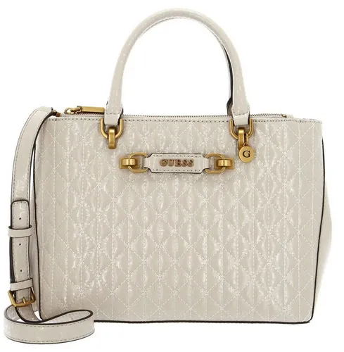 Guess Schultertasche Aveta beige - Elegante Handtasche aus 100% Polyurethan, mit abnehmbarem und verstellbarem Schulterriemen, ideal für stilbewusste Frauen.