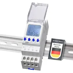Digitale 2 Kanal Zeitschaltuhr TPW2 für Hutschiene