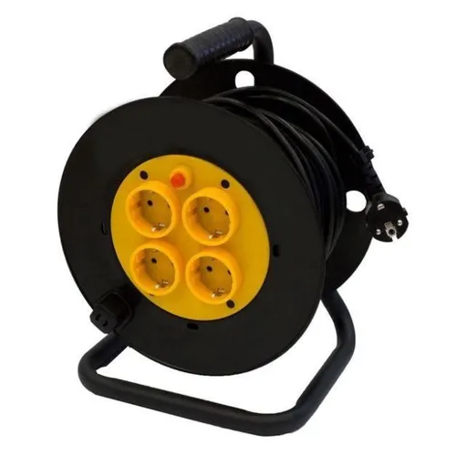 25m Kabeltrommel Kabel 3x1,5mm² Kabelabroller Verlängerungskabel Kabelaufroller