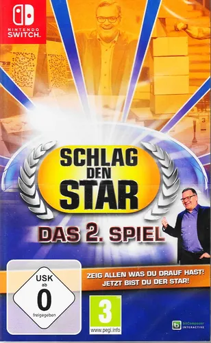 Schlag den Star: Das 2. Spiel - Nintendo Switch Modul - PC- & Videospiele, bis zu 4 Spieler im Wettkampfmodus und mit spannenden Minispielen für unvergessliche Spielabende!