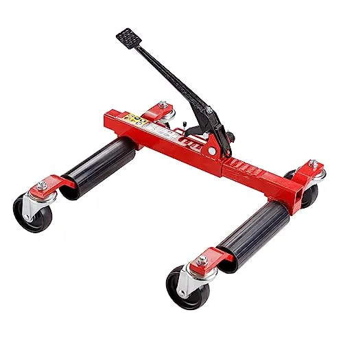 PKW Auto KFZ Rangierhilfe Rangierheber bis 680 kg - Rangierhilfe für Wohnmobile mit wartungsfreier Kipphebelmechanik, ideal für sicheres Anheben und Senken ohne Hydraulikzylinder.