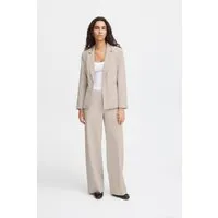 ICHI IHLEXI BL Damen Blazer - Eleganter Ein-Knopf-Blazer mit Stretch - Blazer für Damen, taillierte Passform mit Reverskragen und Schulterpolstern, ideal für Büro und Freizeit, aus nachhaltigen Materialien.