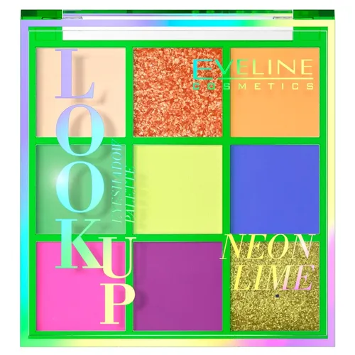 Look Up paleta 9 cieni do powiek Neon Lime 10.8g Eveline Cosmetics 5903416037934
