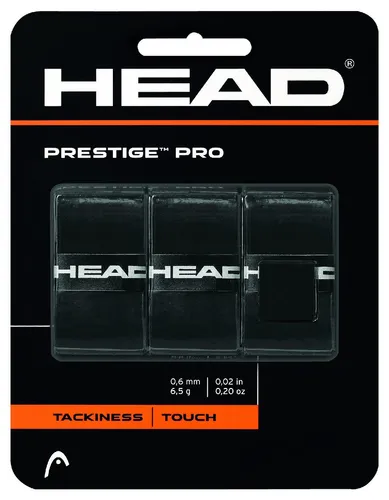 Head Overgrip Prestige Pro 3er Pack in schwarz von HEAD
