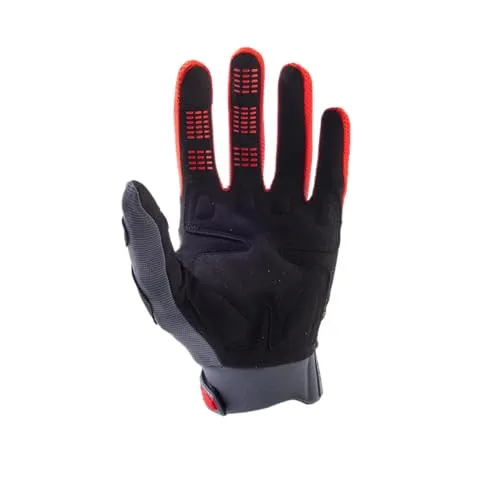 Fox Racing Dirtpaw Glove CE – Gepolsterte Knöchel, TPR-Schutz, verstellbare Passform, hoher Komfort, maximale Beweglichkeit für MX & Offroad, Farbe: Grey/Red, Größe: XL