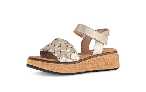 Gabor Damen Keilsandalen in gold von Gabor