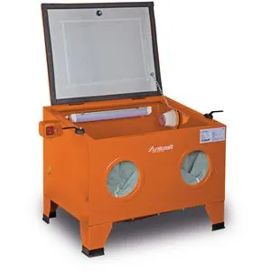 Unicraft Sandstrahlgerät SSK 1, 6204000 - Druckluftwerkzeuge, ideal zum Reinigen und Entrosten von Metallteilen mit hochwertiger Strahlpistole und optimalem Arbeitsschutz durch Sichtscheibe.