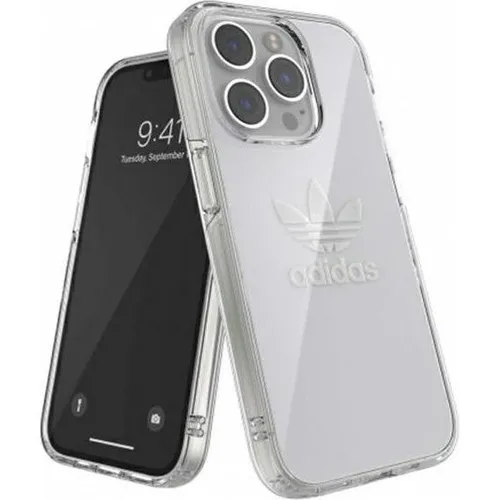 adidas Schutzhülle für iPhone 14 Pro - Stoßfester Schutz im Trefoil-Design - Standard Handyhüllen mit stoßfestem Fallschutz, ideal für kabelloses Laden und optimalen Schutz vor Kratzern und Stößen, geprüft aus bis zu 1,5 m Höhe.